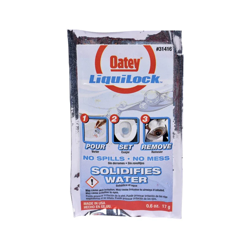 Oatey 0.6 oz. Liquilock Gel for Toilet Removal - 70 Pack