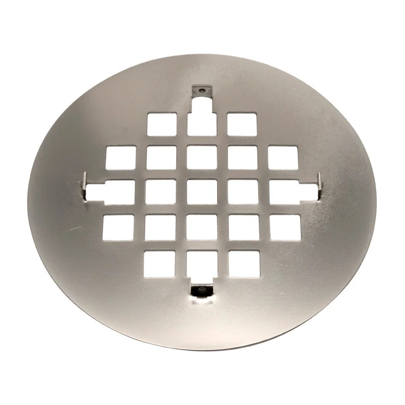 Oatey 4-1/4 in. Brushed Nickel Snap-Tight Strainer  Carded