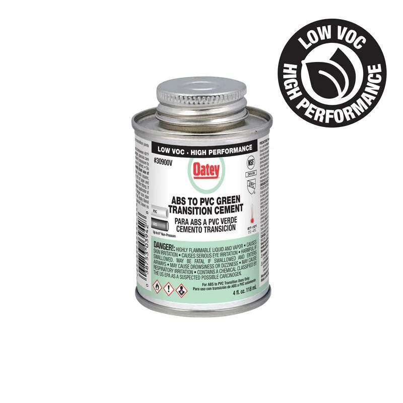Oatey ABS to PVC Transition Medium Bodied Green Cement