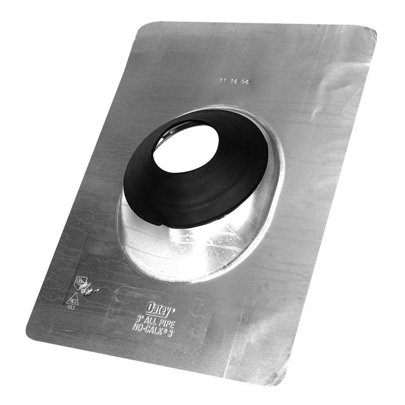 Oatey Aluminum No-Calk Roof Flashings/Standard Base 3"