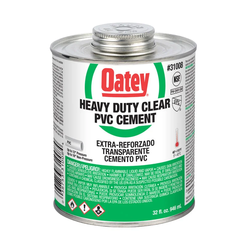 Oatey PVC Heavy Duty Medium Set Clear Cement