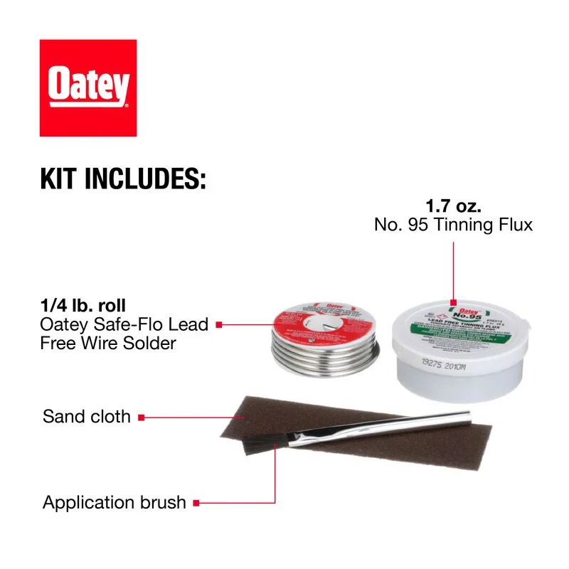 Oatey Safe-Flo Lead Free Plumbing Wire Solder Kit