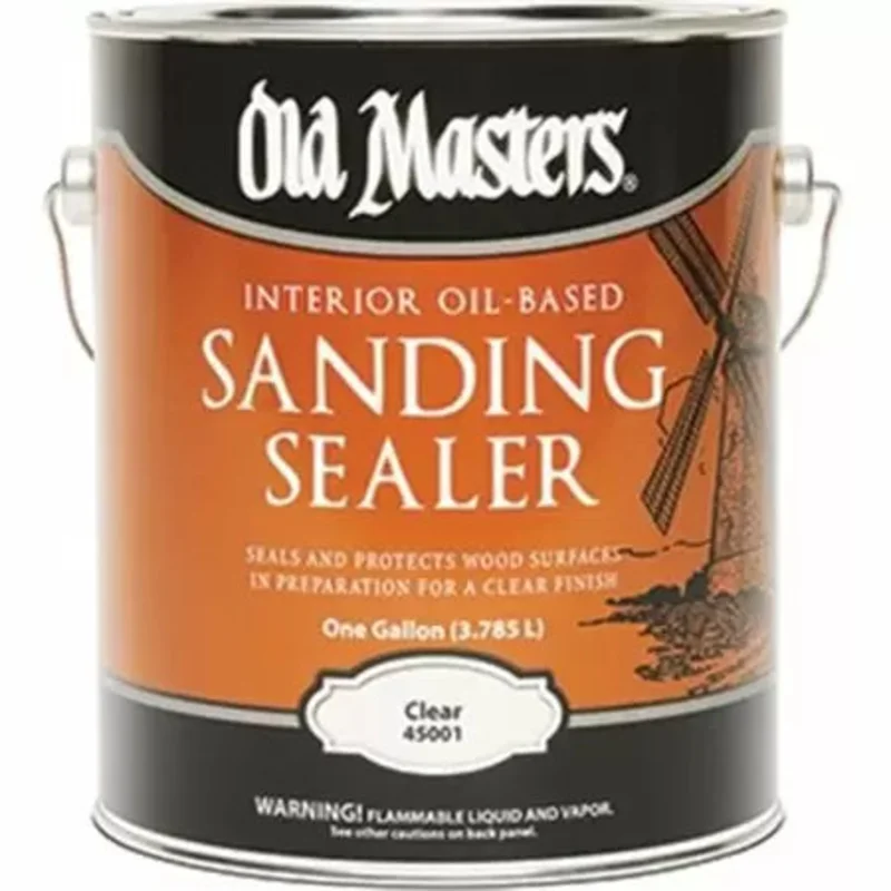 Old Master Sanding Sealer Poly Plastic Durable Protection 45001 1 gallon Clear Clear