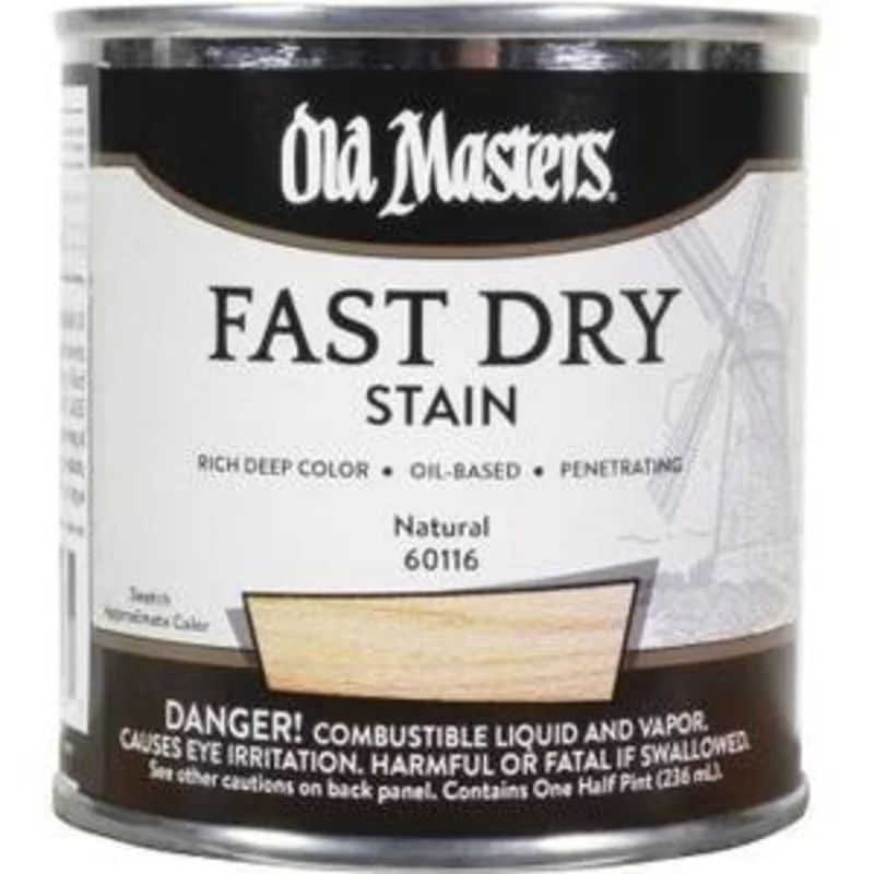 Old Masters 60116 Fast Dry Stain, Natural Tint Base ~ 1/2 pint Natural Tint Base