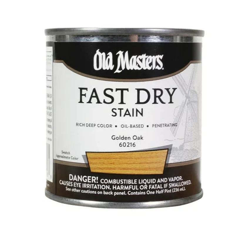 Old Masters 60216 Fast Dry Stain, Golden Oak ~ 1/2 pint Golden Oak