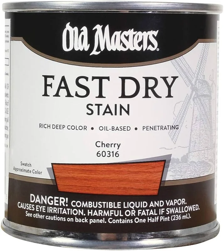 Old Masters 60316 Fast Dry Stain, Cherry ~ 1/2 pint Cherry