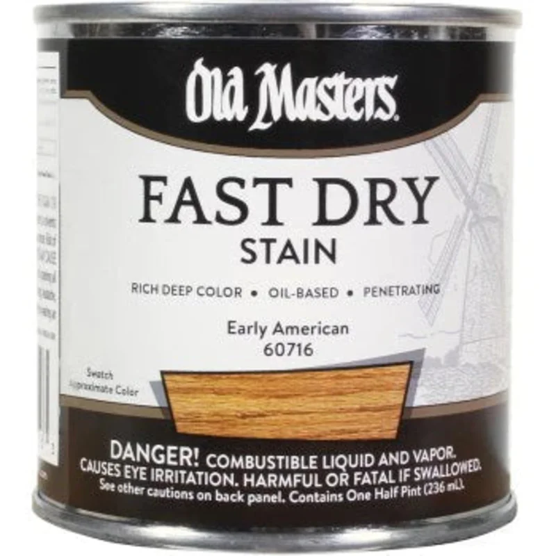 Old Masters 60716 Fast Dry Stain, Early American ~ 1/2 pint Early American