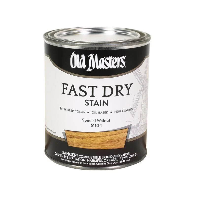 Old Masters 61104 Special Walnut Fast Dry Wood Stain - 1 Quart Special Walnut