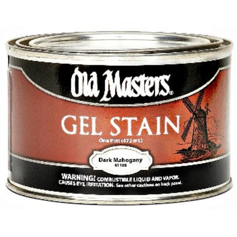 Old Masters 81108 Gel Stain - Oil Based, Dark Mahogany ~ Pint