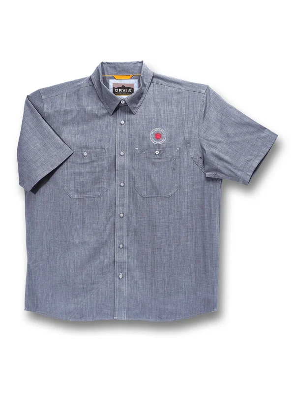 Orvis Tech Men's Chambray Work Shirt Black
