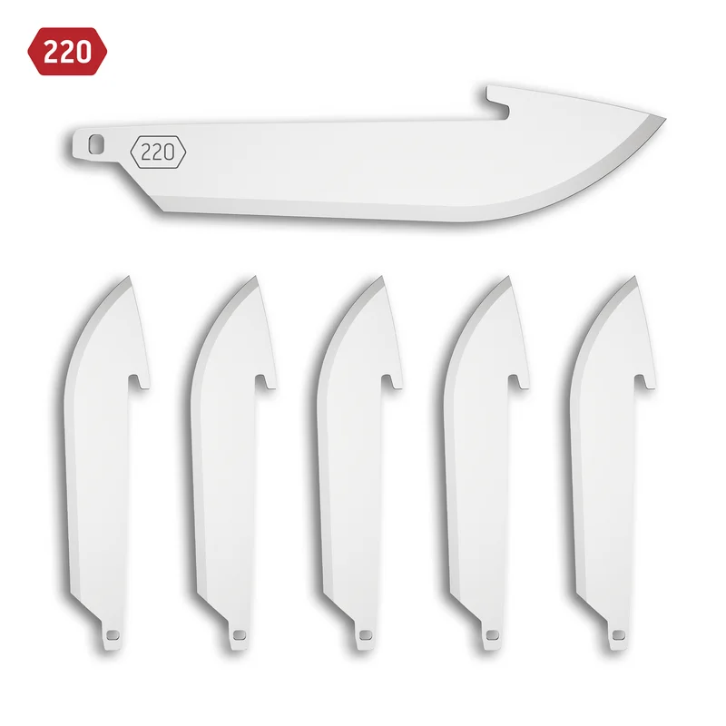 Outdoor Edge 2.2" Drop Point Blades / 6 Pack