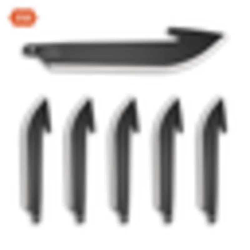 Outdoor Edge 2.5" Drop Point Blades / 6 Pack