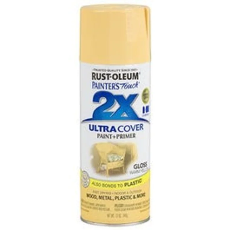 Painter's Touch 2X Spray Paint, Gloss Warm Yellow, 12-oz.