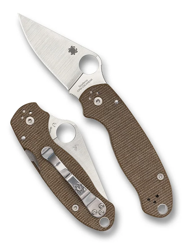 Para 3 Brown Canvas Micarta CPM Cru-Wear
