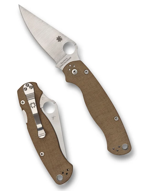 Para Military 2 Brown Canvas Micarta CPM Cru-Wear