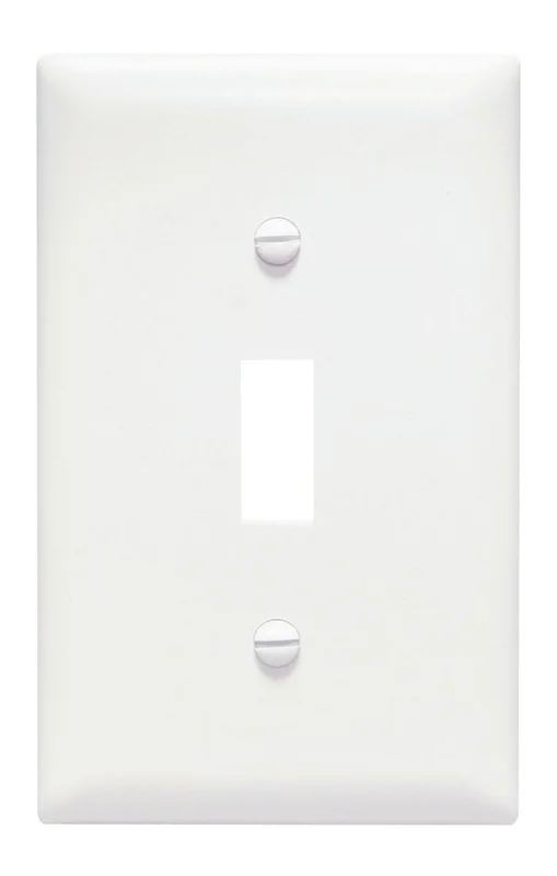 Pass & Seymour Toggle Switch Openings, One Gang, White White