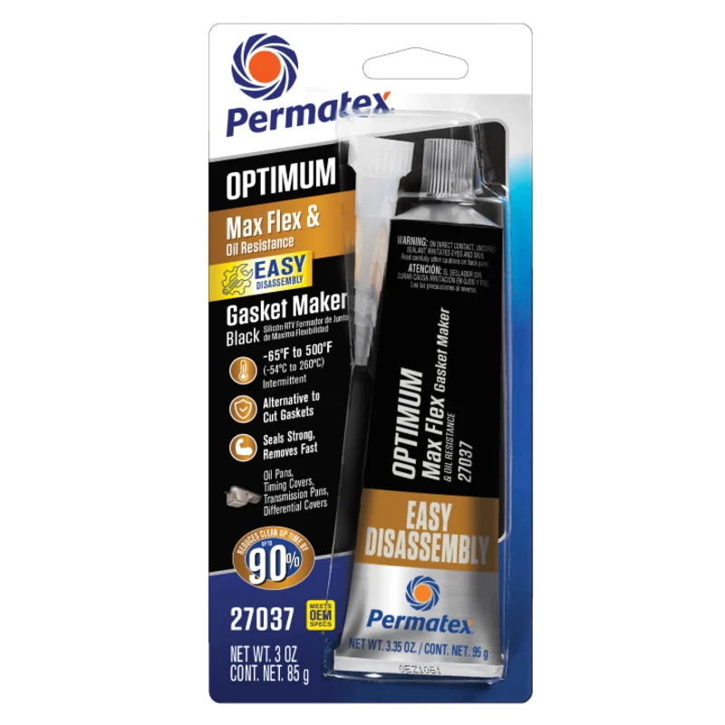 Permatex Optimum Easy-Disassembly Black Rtv Silicone Gasket Maker