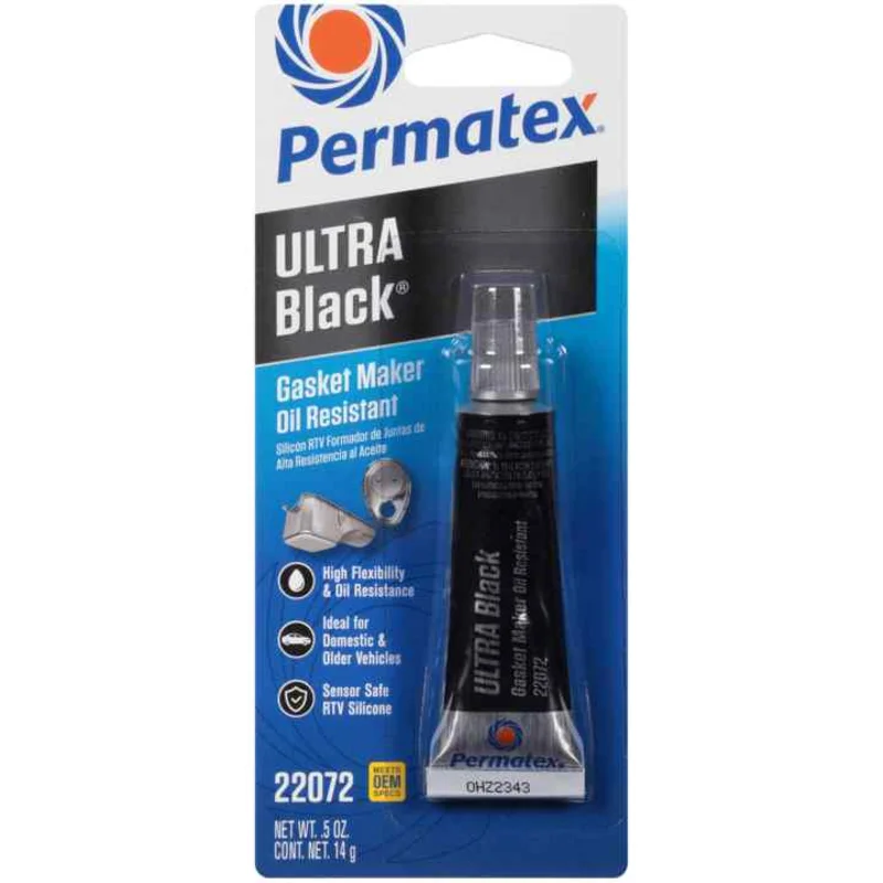 Permatex Ultra Black Rtv Silicone Gasket Maker, .5 Oz Black