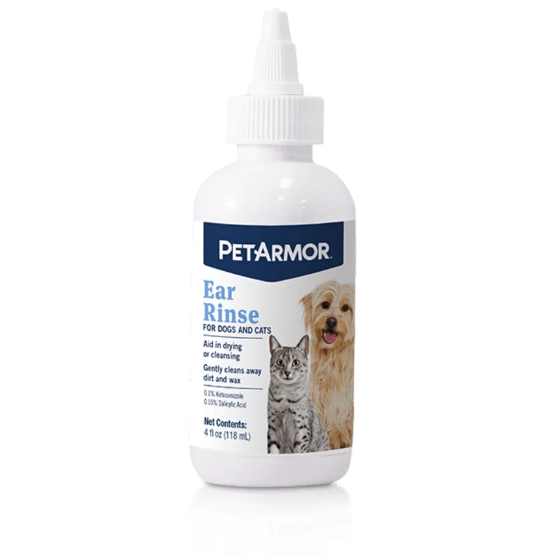 PetArmor Medicated Ear Rinse for Dogs and Cats