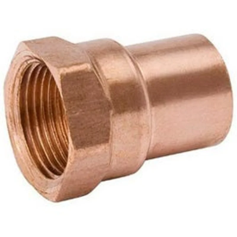 Pipe Adapter, Wrot Copper, 1/2 x 3/4-In. FPT