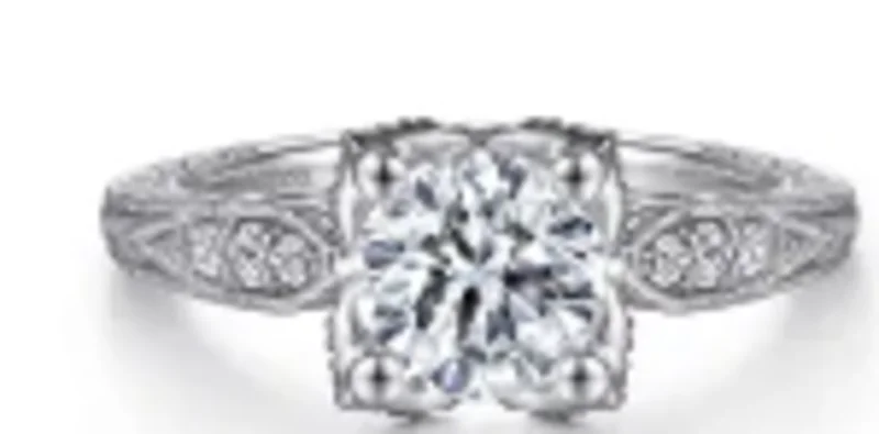 PLAT  BR 0.23CTW DIA  0.08CTW EMERALDS ON SHANK VICTORIAN ENG RING.   SIZE 4.50    SERIAL # S136822