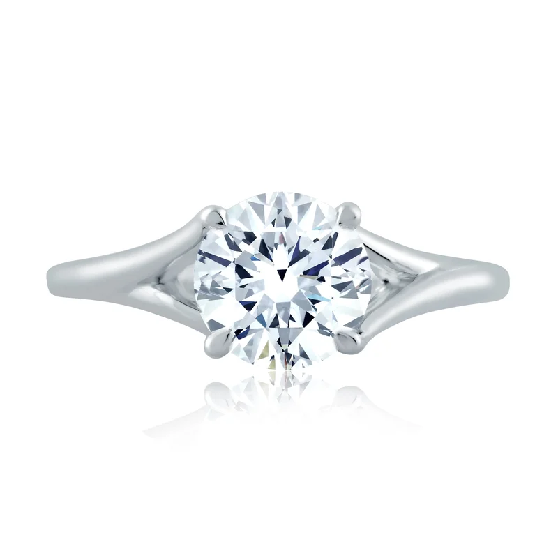 PLAT HP TWIST AND SPLIT SHANK SHANK ENG RINGSIZE 4MADE FOR A NATUREAL 1.20CT OVAL CUT DIAMOND THAT M
