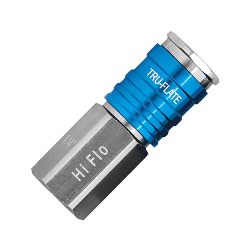 Plews Edelmann 1/4" HI FLO Design x 1/4" FNPT Aluminum Coupler