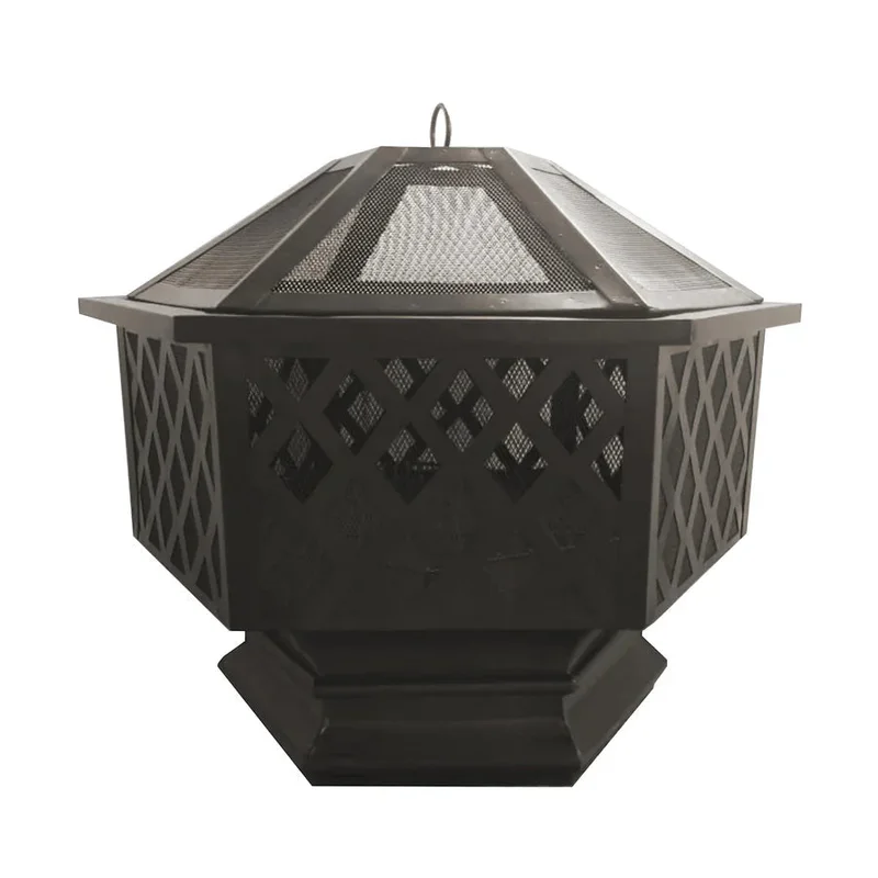 Plow & Hearth Hexagon Wood-Burning Fire Pit
