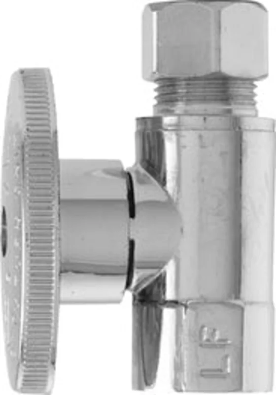 Plumb Pak Quarter Turn Straight Stop Valve, 3/8 X 3/8 in