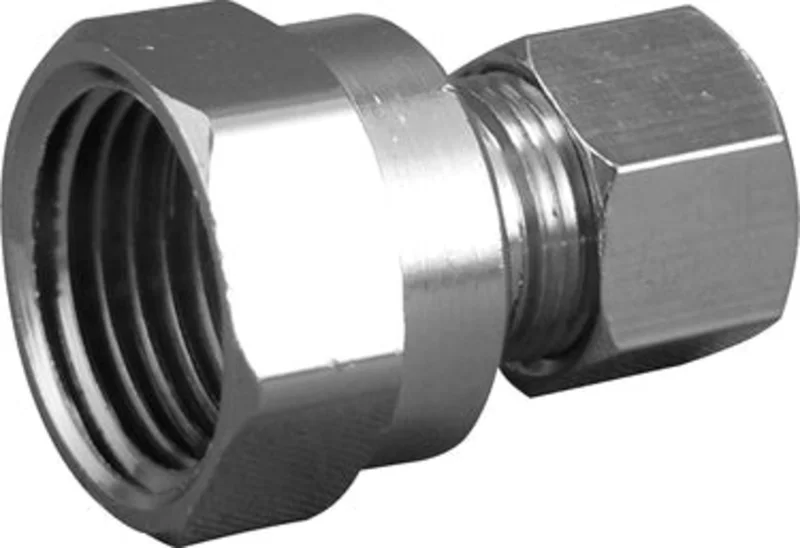 Plumb Pak Straight Pipe to Tube Adapter, 1/2 X 3/8 in, FIP X Compression
