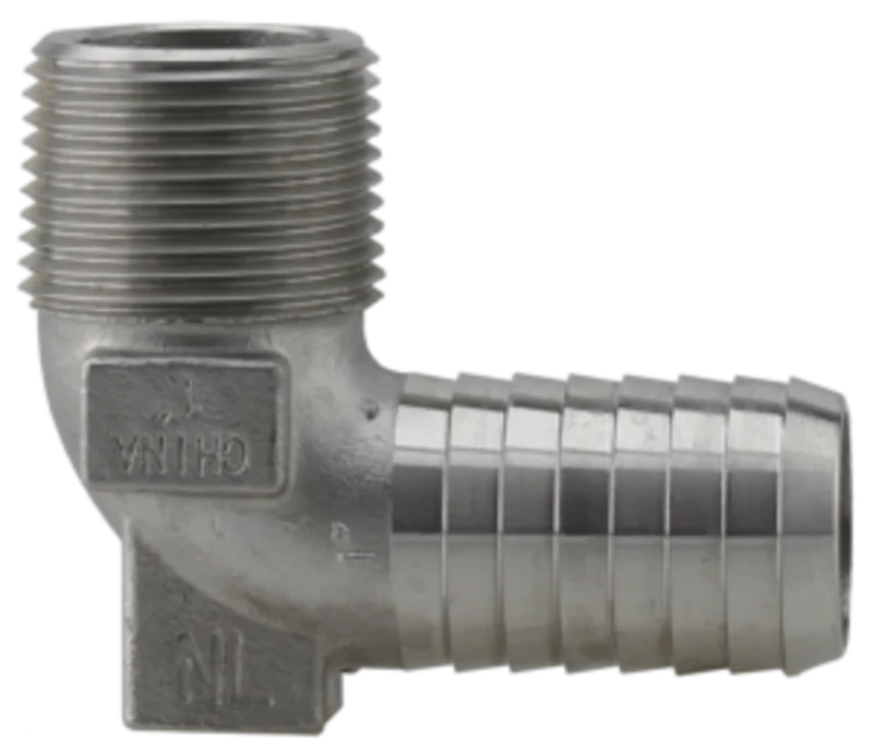 Plumbeeze Stainless Steel Hydrant Fittings MPT x Insert 90 Elbow