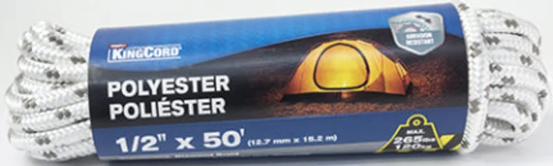 POLY DIAMOND BR AID 1/2IN X 50FT WT/GY