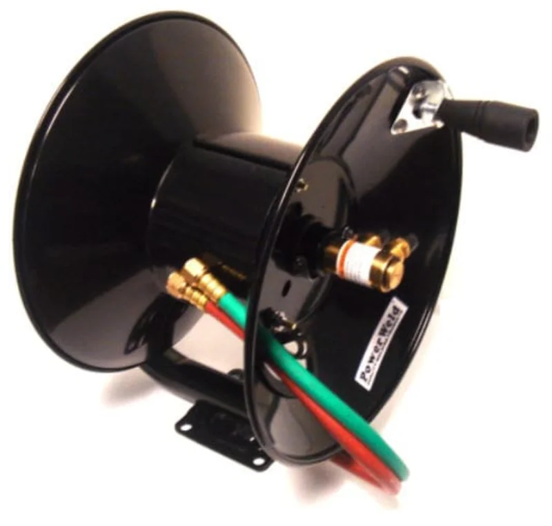 PowerWeld Manual Oxy/Fuel Twin Welding Hose Reel MHR100