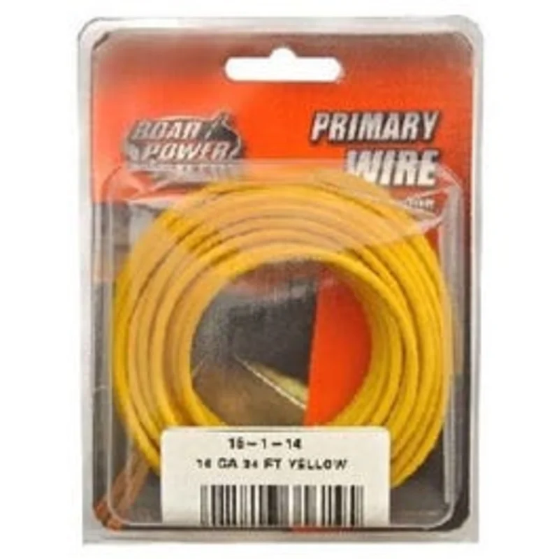 Primary Wire, Yellow, 16-Ga., 24-Ft.