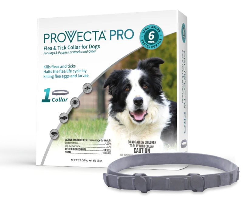 Provecta Pro Flea & Tick Collar for Dogs