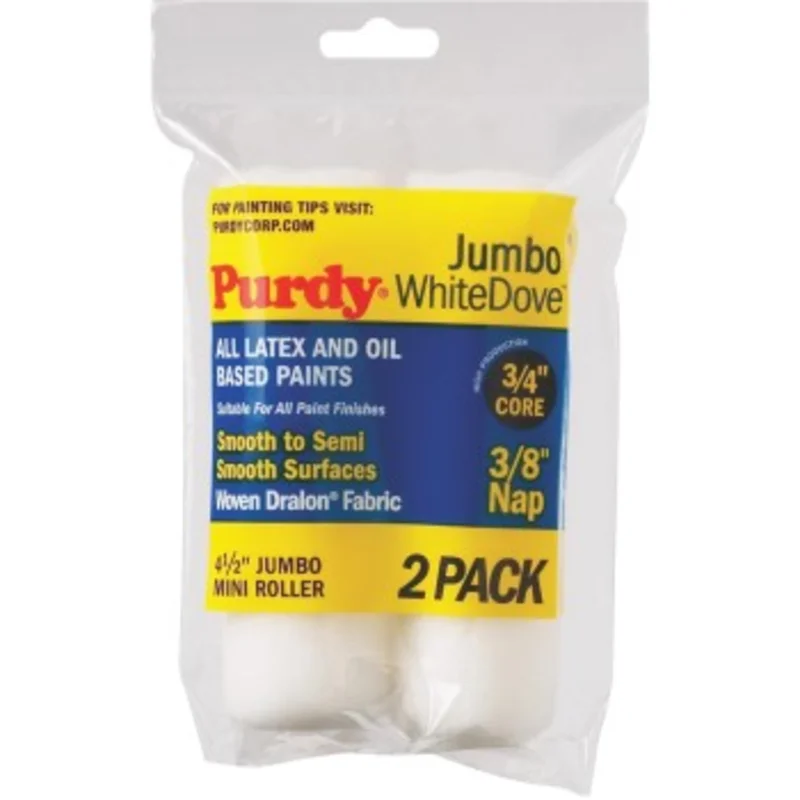 PSB/Purdy 140624012 White Dove Jumbo Mini Roller Cover Replacements ~ 4 1/2