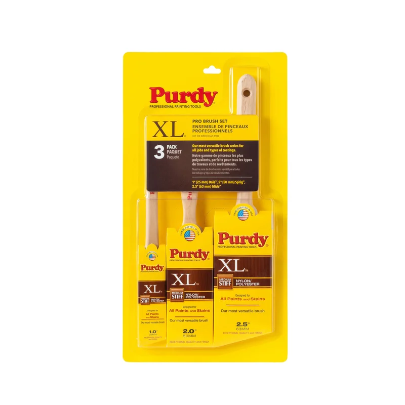 Purdy XL Glide Paintbrushes 3 Piece