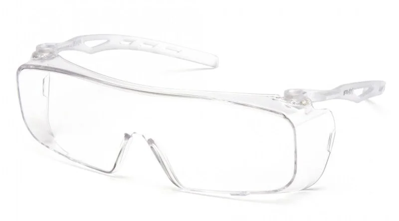 Pyramex Cappture Retail Clear H2X Anti-Fog Lens with Clear Temples Clear