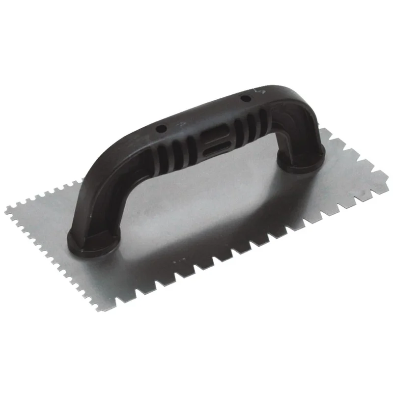 QLT 1/8 In. U-Notched & 3/16 In. Flat V-Notched Trowel w/Black Handle