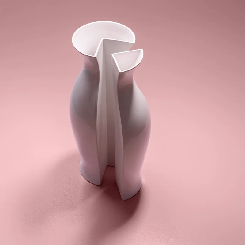 QUATER Vase I White