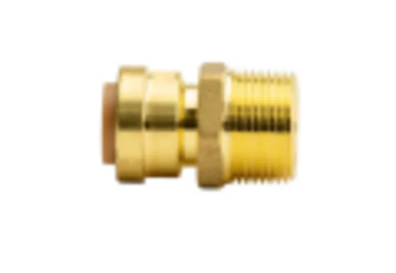 Quick Fitting 3/8 x 1/2 MNPT Straight Male Adapter