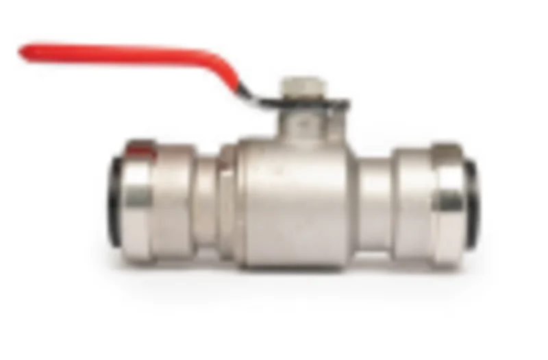 QuickFitting Stainless Steel Push Fittings 1 x 1 Full Port Ball Valve