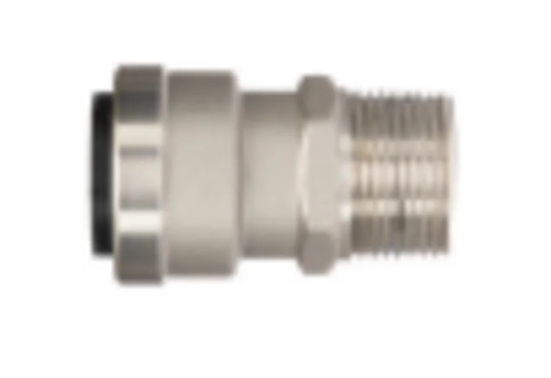 QuickFitting Stainless Steel Push Fittings 1 x 1 MNPT Straight Male Adapter