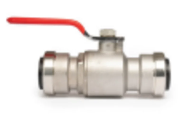 QuickFitting Stainless Steel Push Fittings 3/4 x 3/4 Full Port Ball Valve