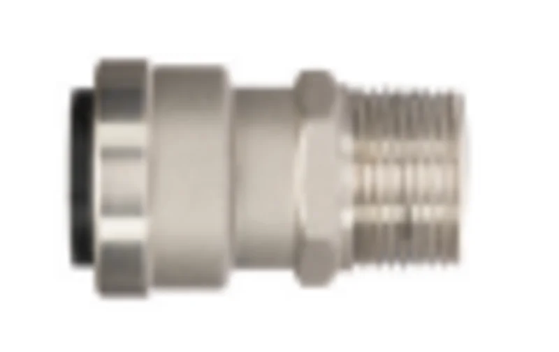QuickFitting Stainless Steel Push Fittings 3/4 x 3/4 MNPT Straight Male Adapter