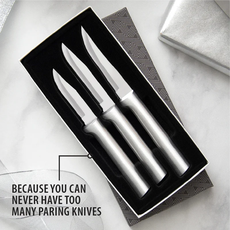 Rada Cutlery Paring Knives Galore Gift Set Silver Aluminum Handles