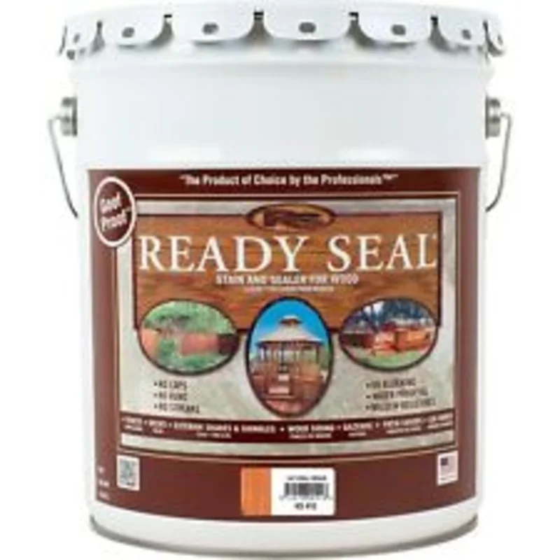 Ready Seal Pre-Tinted Natural Cedar Semi-transparent Exterior Stain and Sealer, 5 Gallon Natural Cedar