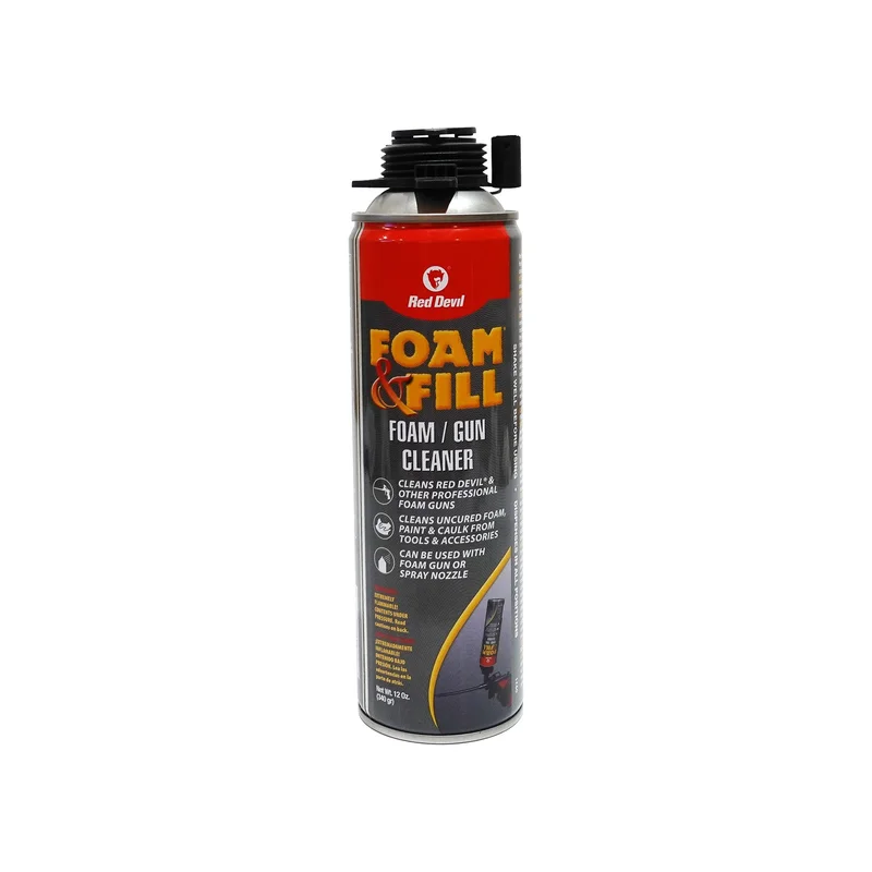 Red Devil Foam & Fill Foam / Gun Cleaner 12 Oz. (340 g) Pressurized Canister Clear Clear