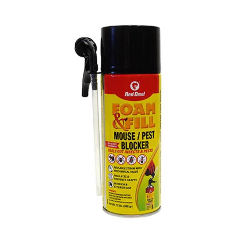 Red Devil Foam & Fill Mouse & Pest Blocker Foam 12 Oz. (340 g) Aerosol Can Yellow