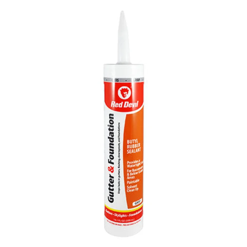 Red Devil Gutter & Foundation Sealant 10.1 FL. OZ. Cartridge, Gray Gray